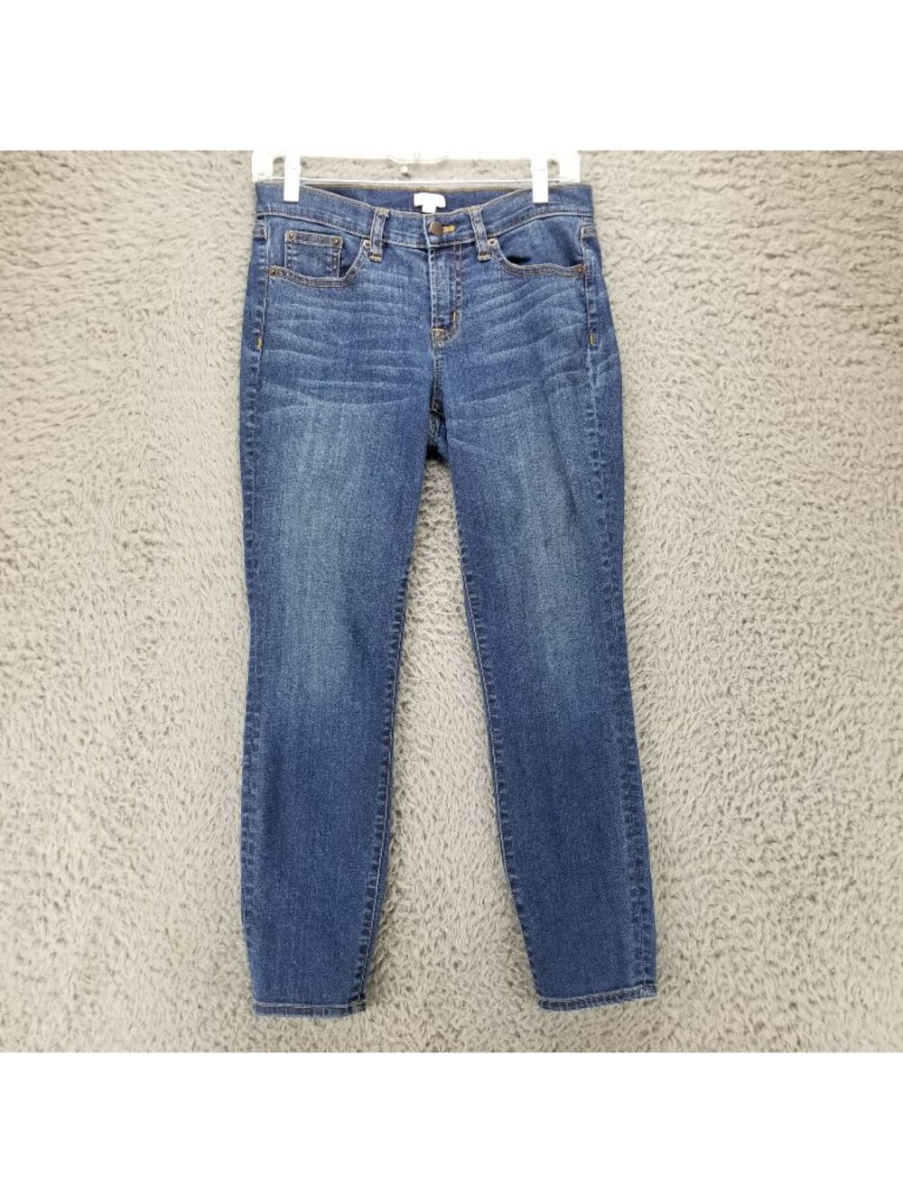 J. Crew Jeans Womens 26/26 Blue Stretch Denim Cropped Matchstick *Read*